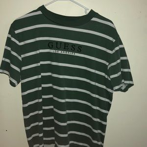 Men’s Guess striped green shirt Size S